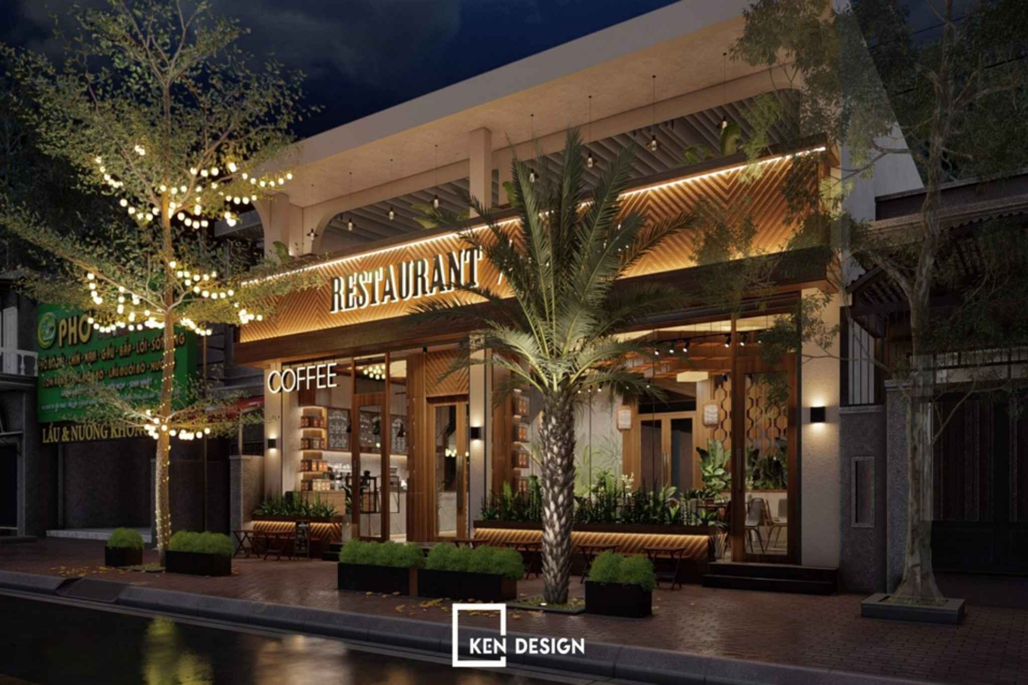 3.5. Cafe kết hợp nhà hàng